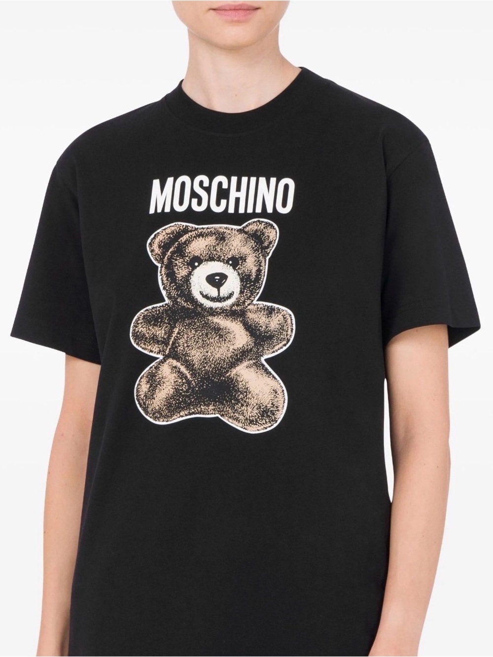 Moschino Black Teddy Graphic Tee